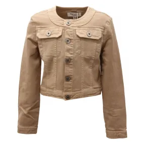 1902AD giacca bimba GIRL TWIN-SET denim dark beige jacket kids