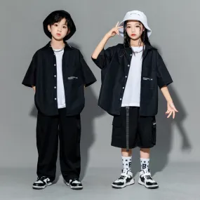 Abbigliamento hip-hop per bambini, abiti fantastici, abiti per prove di danza moderna, abiti per spettacoli hiphop, danza jazz p