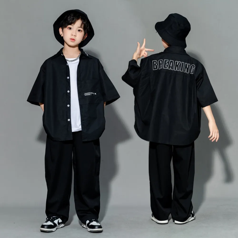 Abbigliamento hip-hop per bambini, abiti fantastici, abiti per prove di danza moderna, abiti per spettacoli hiphop, danza jazz p