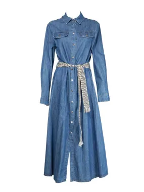 Abito Lungo Kocca da Donna in Denim