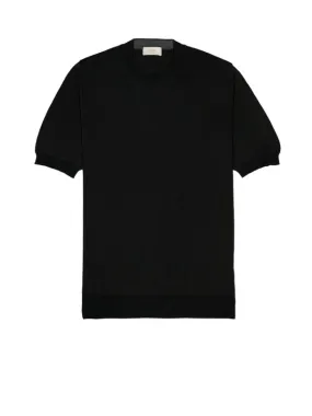 Black cotton T-shirt