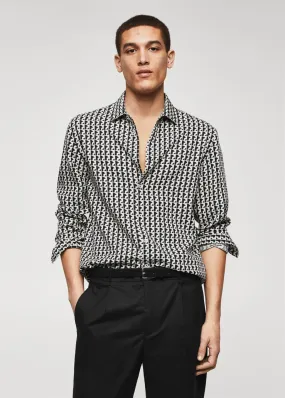 Camicia regular-fit stampa