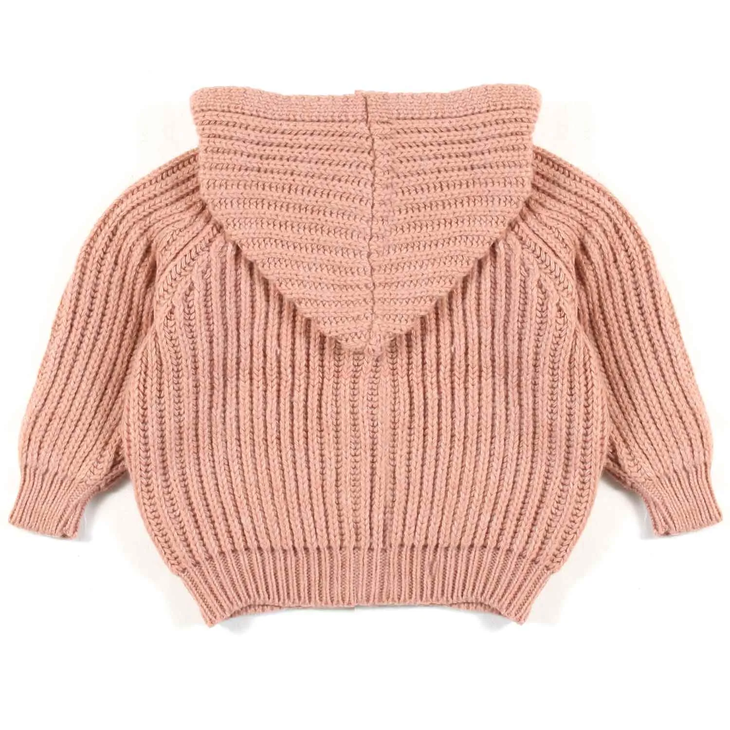 Cardigan Con Cappuccio Aniol Rosa Bambina