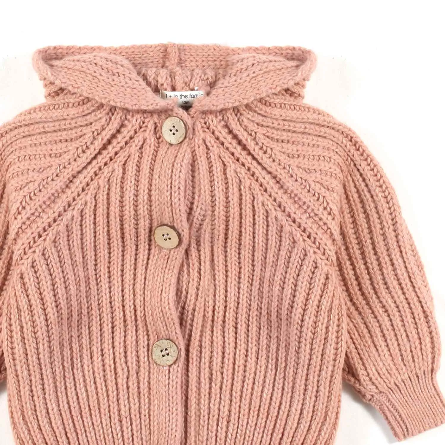 Cardigan Con Cappuccio Aniol Rosa Bambina