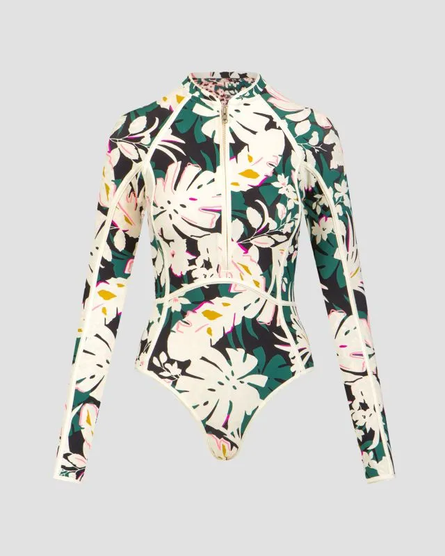 Costume da bagno reversibile intero da donna Maaji Tropical Leaves Cardi