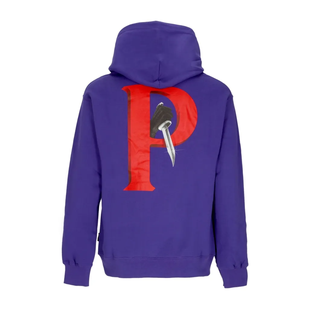 felpa cappuccio uomo crime hoodie VIOLET