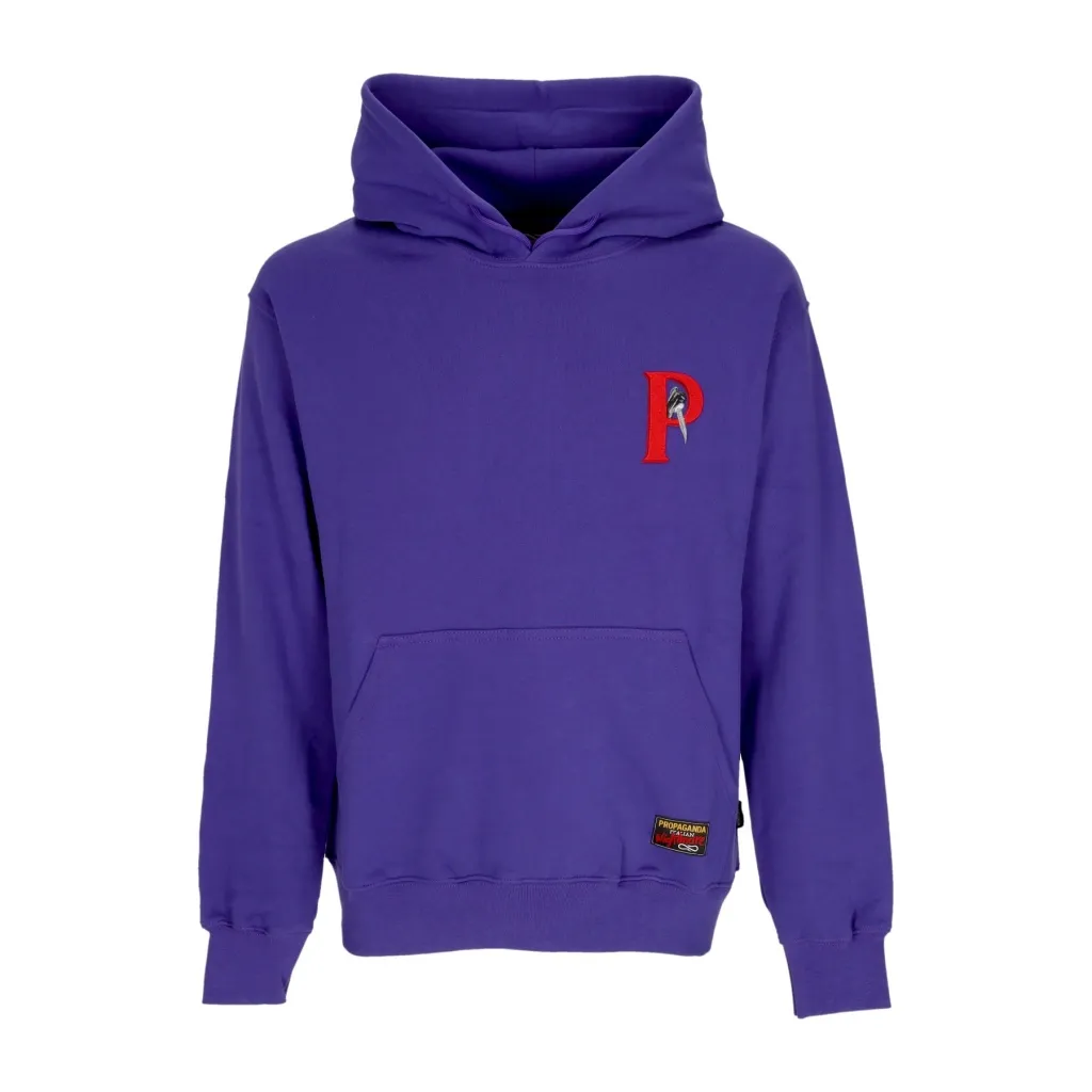 felpa cappuccio uomo crime hoodie VIOLET