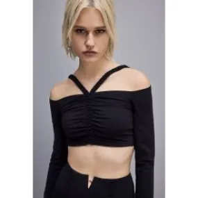 Maglia cropped essential patrizia pepe