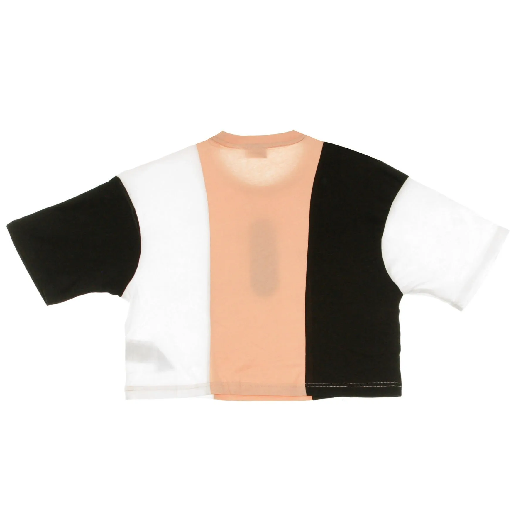 Maglietta Corta Donna Basma Blocked Cropped Tee Black/bright White/coral Cloud