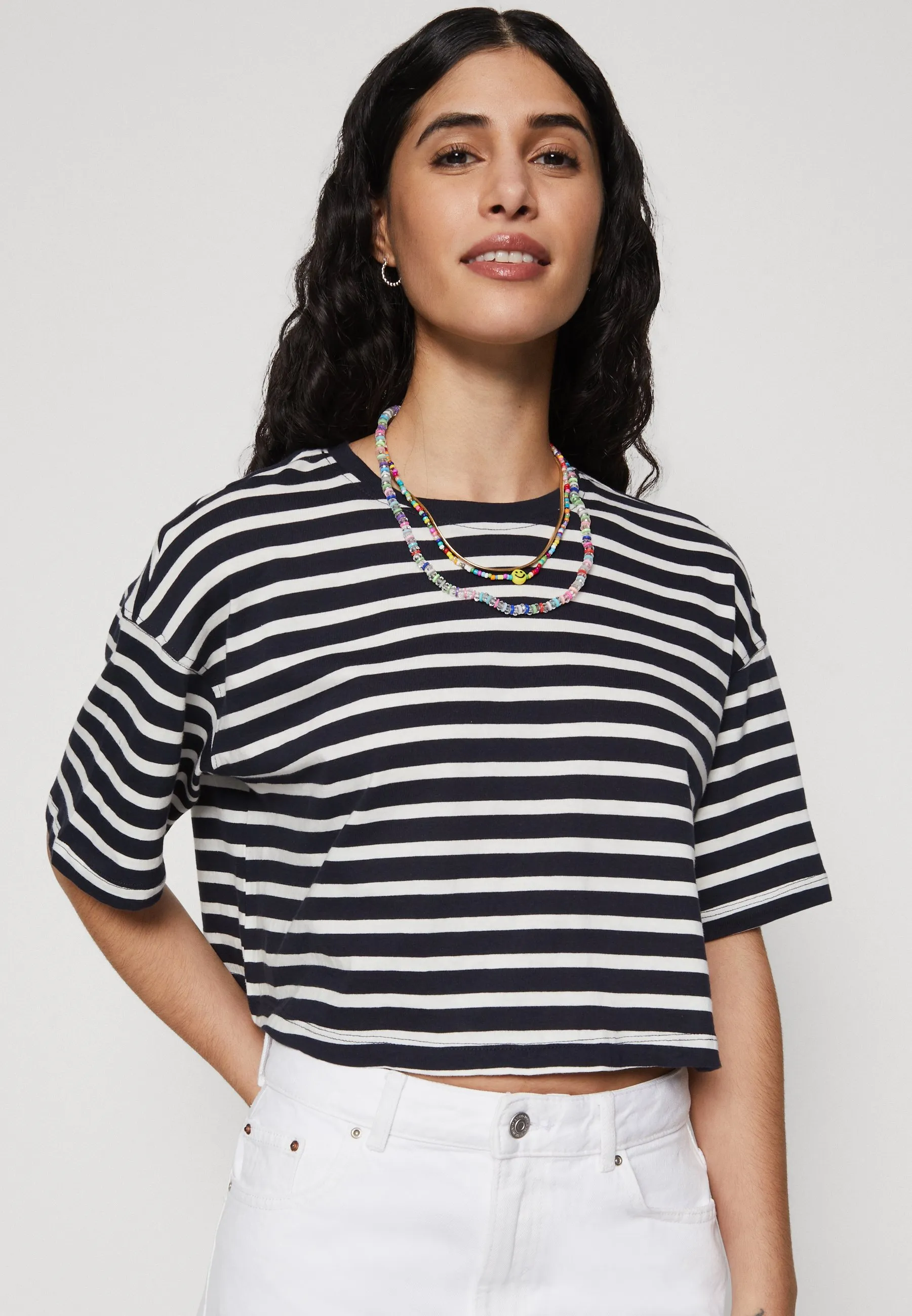 ONLMAY BOXY CROP 2 PACK - T-shirt con stampa