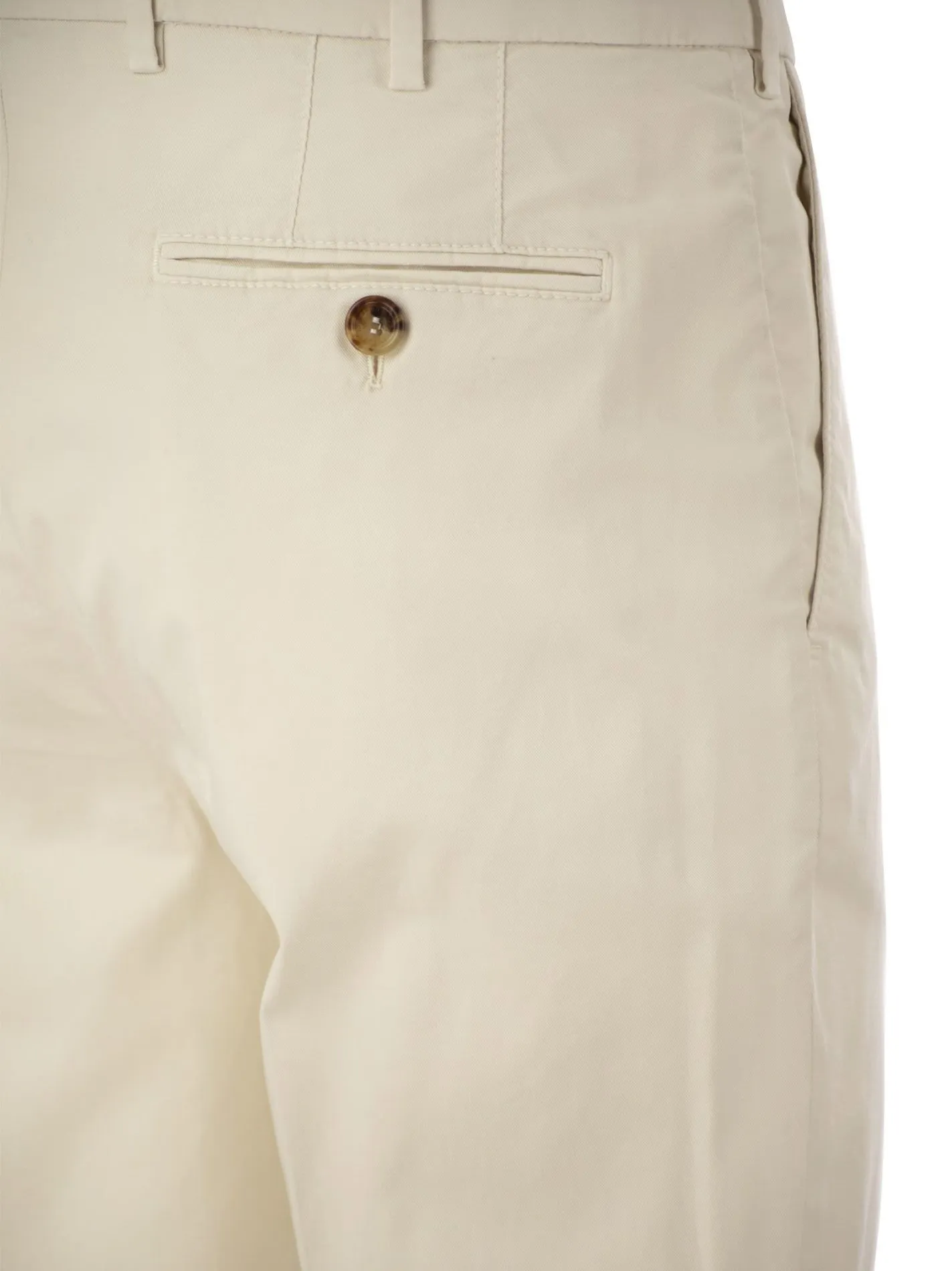 Pantalone italian fit in gabardina di cotone