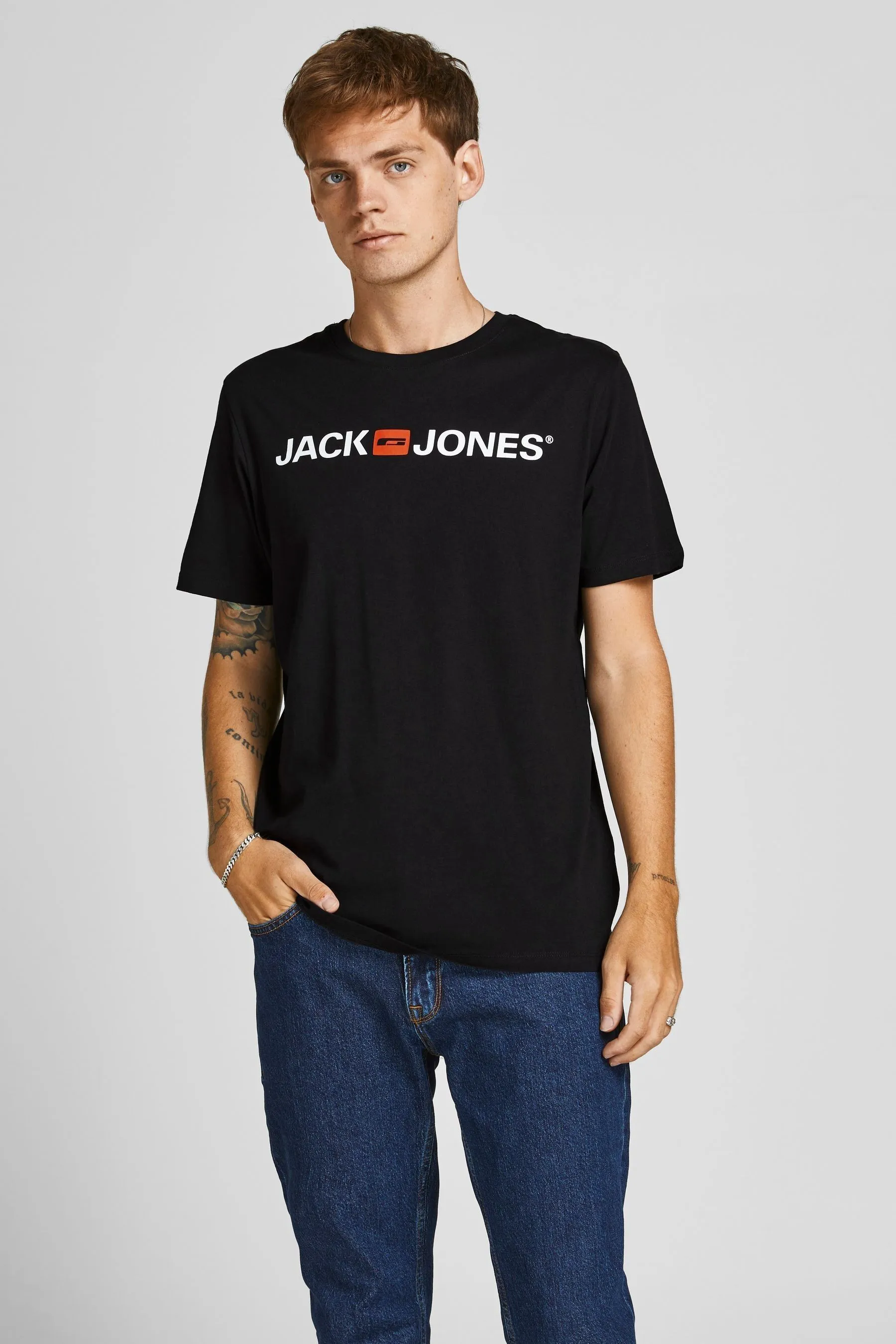 T-shirt con logo JACK & JONES Confezione multipla 3 Confezione